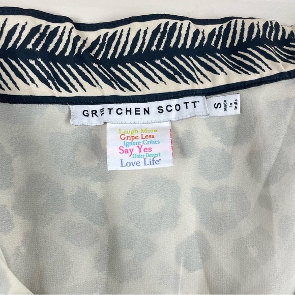 Gretchen Scott Designs Black and White Leopard Midi Skirt - Picture 7 of 8